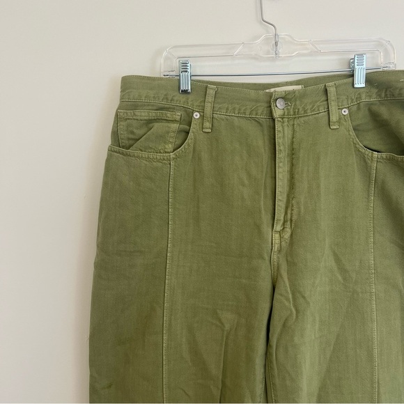 Madewell Green High-Waisted Baggy Jeans Size 33 - Picture 2 of 11